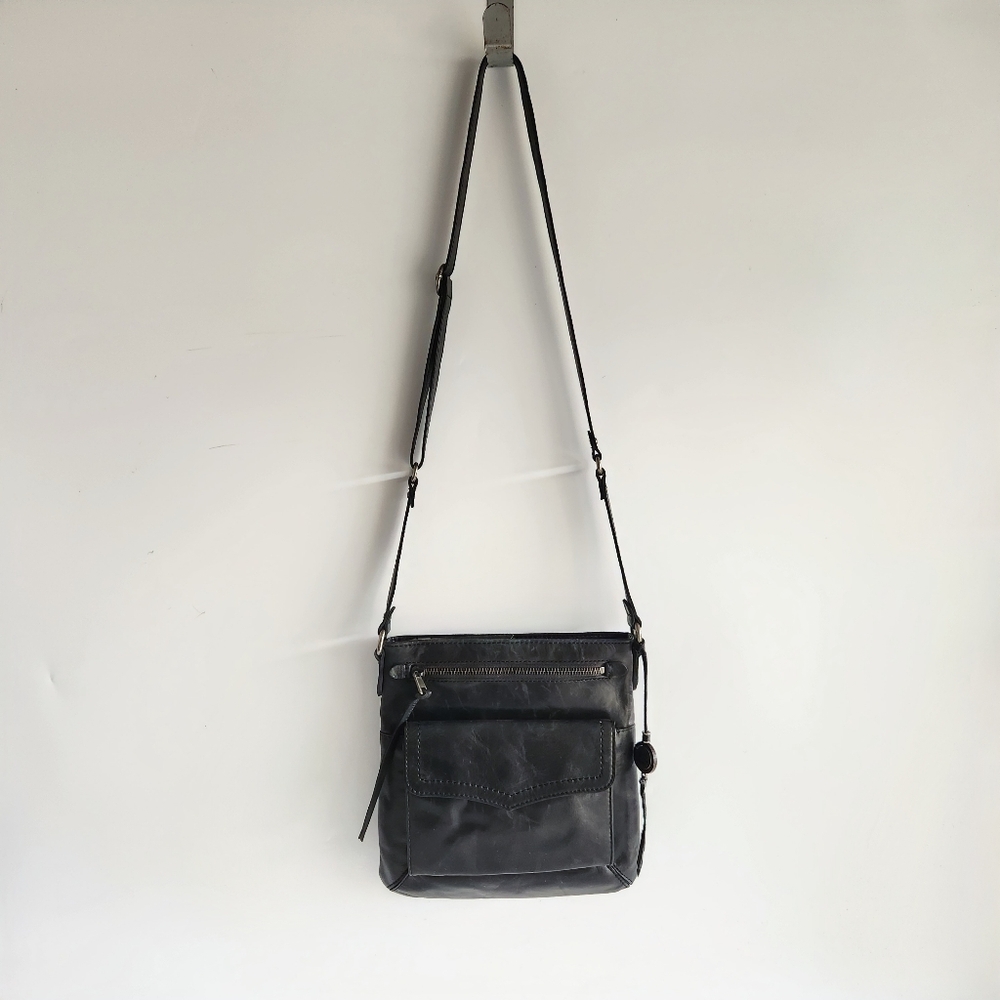 The Sak Ventura Flap Leather Organizer Crossbody Black Mandala Hang Tag - Picture 11 of 14
